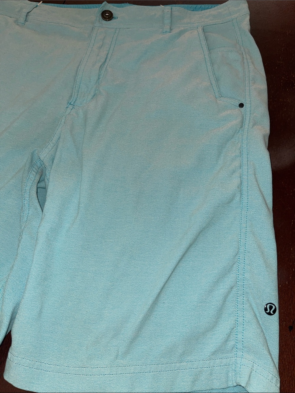 lululemon athletica Men’s Light Aqua Golf Shorts